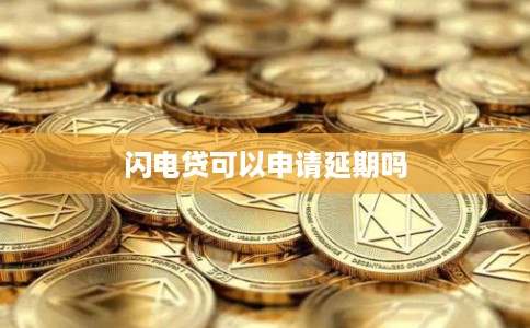 闪电贷可以申请延期吗