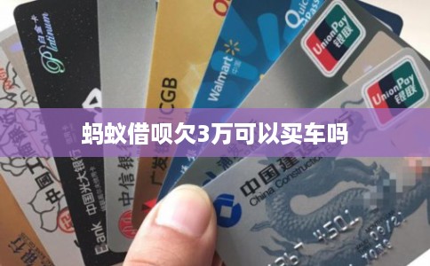 蚂蚁借呗欠3万可以买车吗