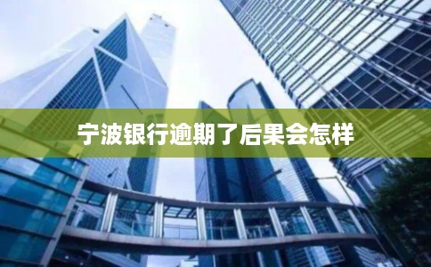 宁波银行逾期了后果会怎样