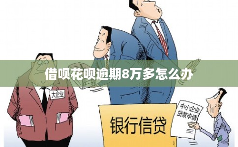 借呗花呗逾期8万多怎么办