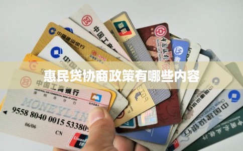 惠民贷协商政策有哪些内容