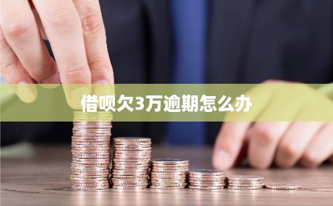 借呗欠3万逾期怎么办