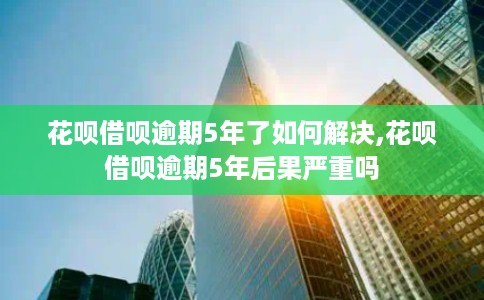 花呗借呗逾期5年了如何解决,花呗借呗逾期5年后果严重吗