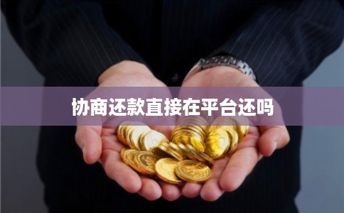 协商还款直接在平台还吗