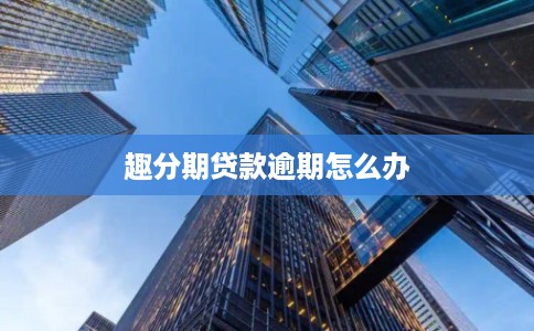 趣分期贷款逾期怎么办