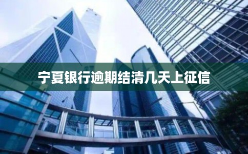 宁夏银行逾期结清几天上征信