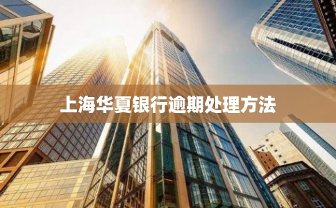 上海华夏银行逾期处理方法