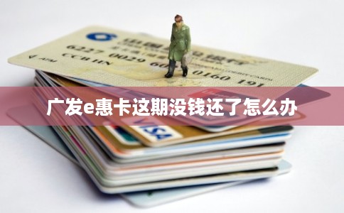广发e惠卡这期没钱还了怎么办