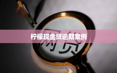 柠檬现金贷逾期案例