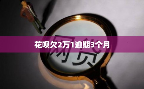 花呗欠2万1逾期3个月