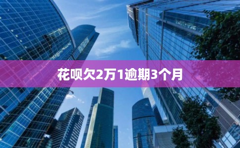 花呗欠2万1逾期3个月