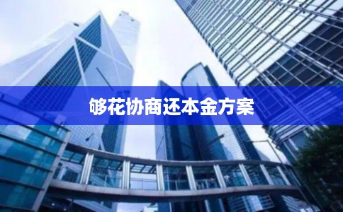 够花协商还本金方案