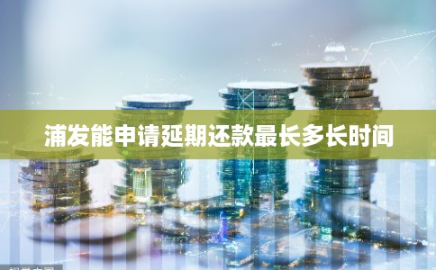 浦发能申请延期还款最长多长时间