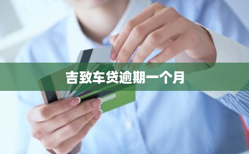吉致车贷逾期一个月