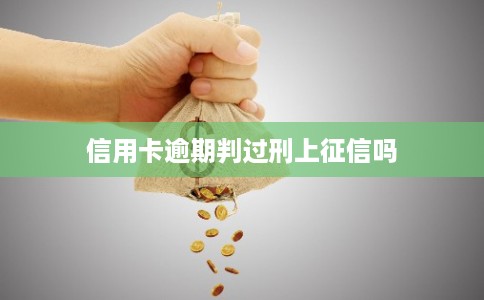 信用卡逾期判过刑上征信吗