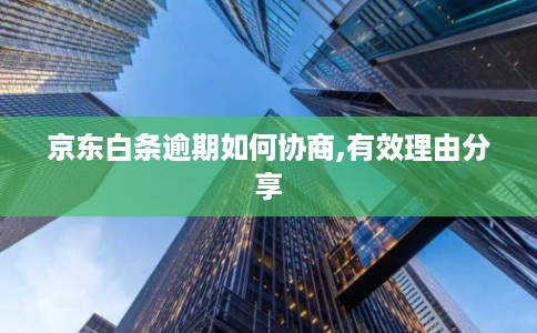 京东白条逾期如何协商,有效理由分享