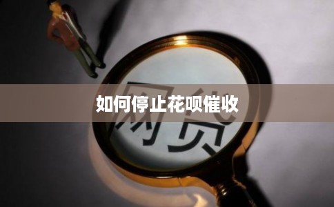 如何停止花呗催收