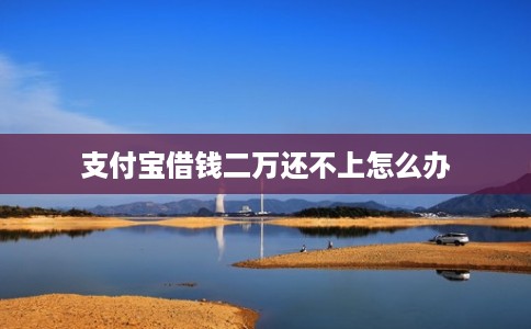 支付宝借钱二万还不上怎么办