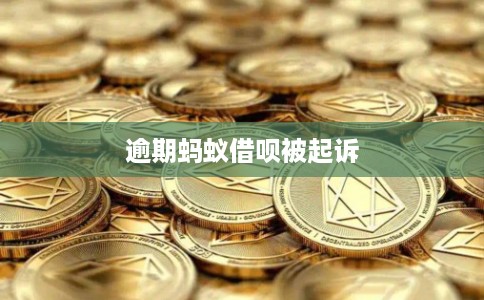 逾期蚂蚁借呗被起诉