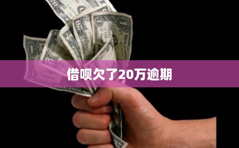 借呗欠了20万逾期