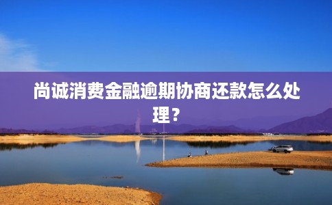 尚诚消费金融逾期协商还款怎么处理？