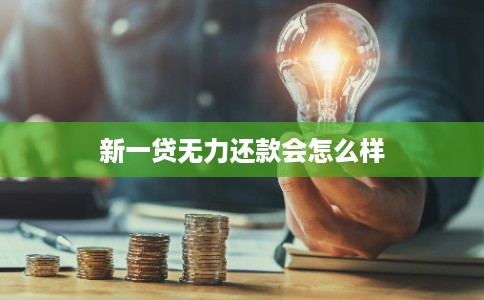 新一贷无力还款会怎么样