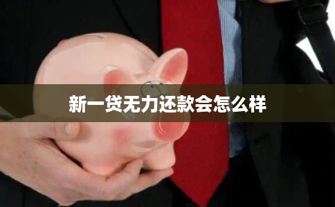 新一贷无力还款会怎么样