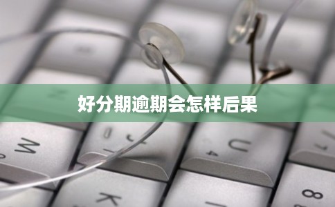 好分期逾期会怎样后果
