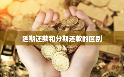 延期还款和分期还款的区别
