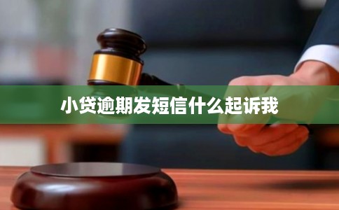 小贷逾期发短信什么起诉我