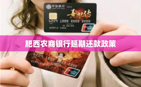 肥西农商银行延期还款政策