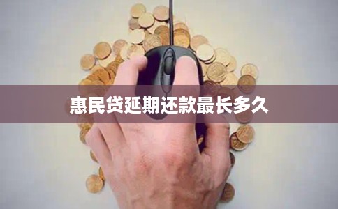 惠民贷延期还款最长多久