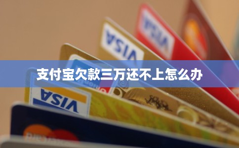 支付宝欠款三万还不上怎么办