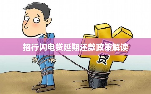 招行闪电贷延期还款政策解读