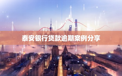 泰安银行贷款逾期案例分享