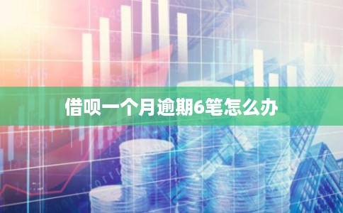借呗一个月逾期6笔怎么办