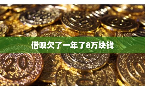借呗欠了一年了8万块钱