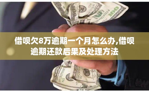 借呗欠8万逾期一个月怎么办,借呗逾期还款后果及处理方法