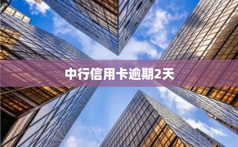 中行信用卡逾期2天
