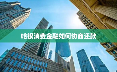 哈银消费金融如何协商还款