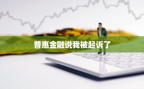 普惠金融说我被起诉了