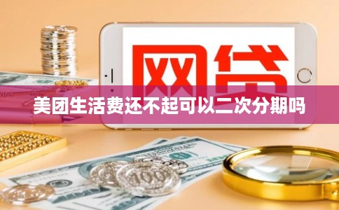 美团生活费还不起可以二次分期吗