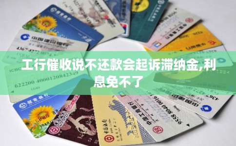 工行催收说不还款会起诉滞纳金,利息免不了