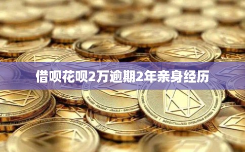 借呗花呗2万逾期2年亲身经历