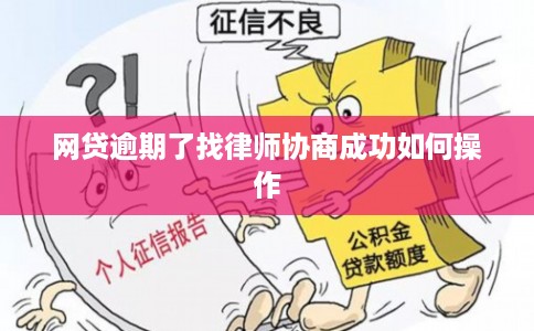 网贷逾期了找律师协商成功如何操作