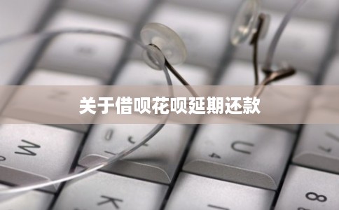 关于借呗花呗延期还款