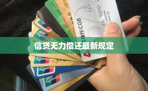 信贷无力偿还最新规定
