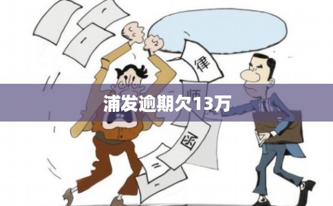 浦发逾期欠13万