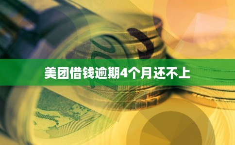 美团借钱逾期4个月还不上