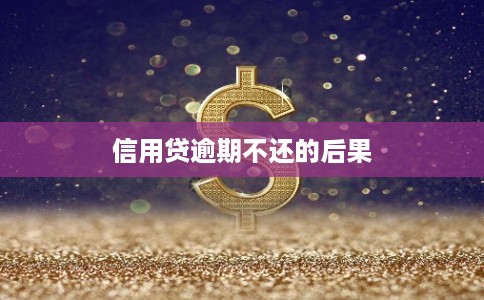 信用贷逾期不还的后果